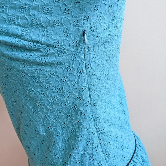 Teal and Black Short Dress - M - Picture 4 of 10